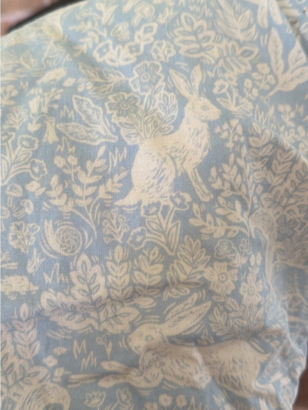 Boppy Cover Custom Rifle Paper Bunny Toile - Picture 2 of 4